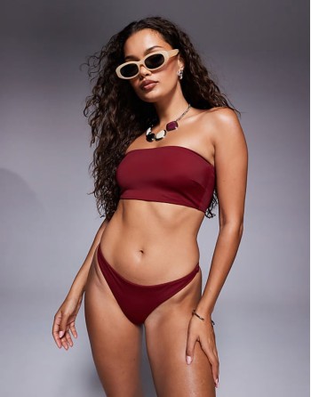 Premium mix & match bikini in burgundy