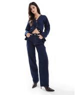 Denim rinse barrel co ord